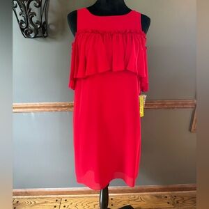 GIANNI BINI red party dress SZ S